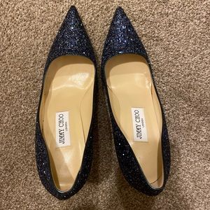 Jimmy Choo Glitter Pumps